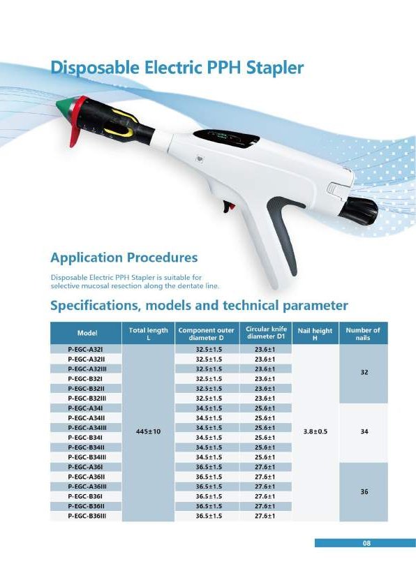 Disposable Electric PPH Stapler