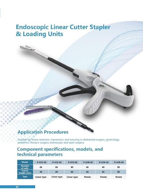 Endoscopic Linear Cutter Stapler & Loading Units